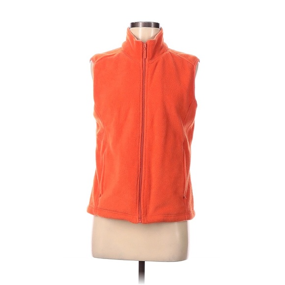Carolyn Taylor Reversible Zip Up Fleece and Puffer Vest - Picture 3 of 14